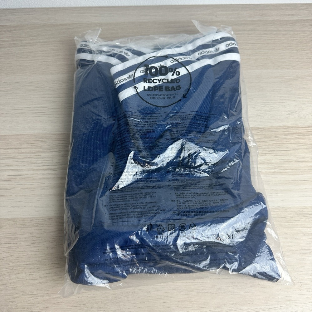 Adidas Microtap Hoodie Mystery Blue Boys Sz S NWT - Picture 4 of 4